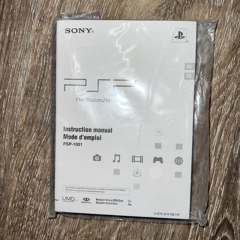 Sony Playstation Portable PSP-1001 Console Instruction Manual Sealed OEM Book